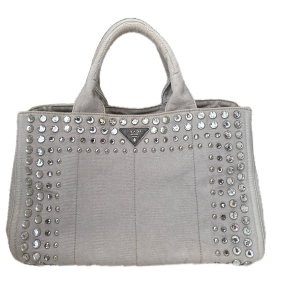 PRADA Canapa Tote Bag - Picture 1 of 16